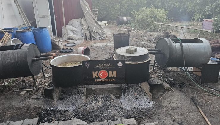 ARSUZ’DA SAHTE İÇKİ OPERASYONU   