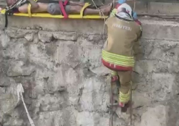 SULAMA KANALINA DÜŞEN ZİHİNSEL ENGELLİ VATANDAŞI İTFAİYE KURTARDI   