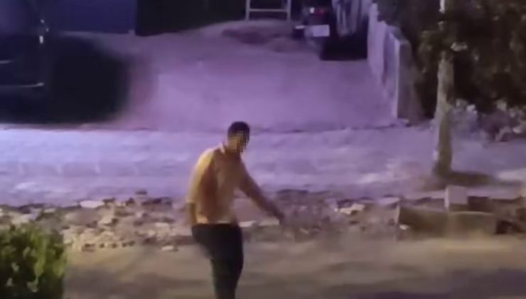 OTOSTOP ÇEKTİĞİ ARAÇLARIN DURMASI İÇİN YOLA TAŞ KOYDU 