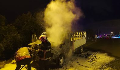 ALEVLERE TESLİM OLAN KAMYONET KULLANILMAZ HALE GELDİ   