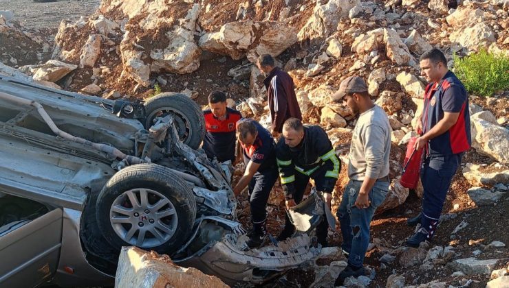 TAKLA ATAN ARACIN SÜRÜCÜSÜ YARALANDI   