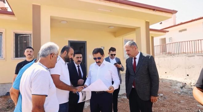 HATAY’DA 93 KÖY KONUTU İNŞA ÇALIŞMASI SÜRÜYOR 