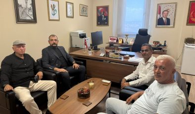 BAŞKAN ERTUĞRUL’DAN MÜDÜR TECİMEN’E ZİYARET