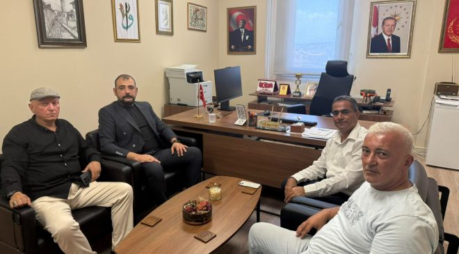 BAŞKAN ERTUĞRUL’DAN MÜDÜR TECİMEN’E ZİYARET