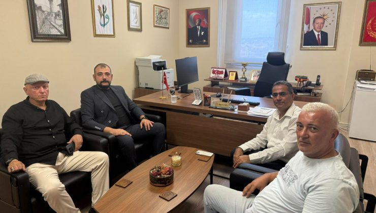 BAŞKAN ERTUĞRUL’DAN MÜDÜR TECİMEN’E ZİYARET