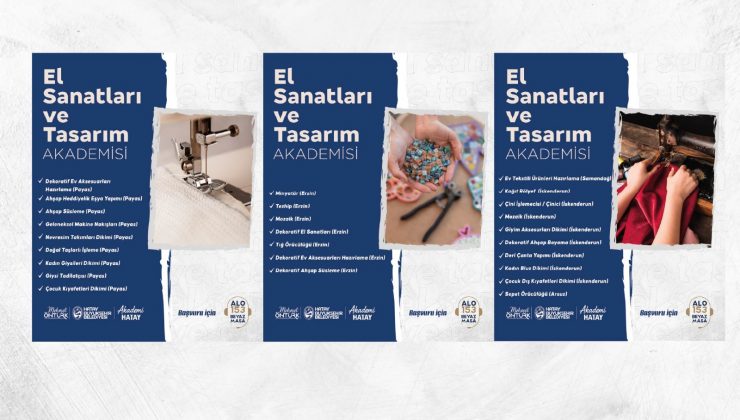 AKADEMİ HATAY, 6 FARKLI ALANDA YENİ KURSLAR AÇIYOR