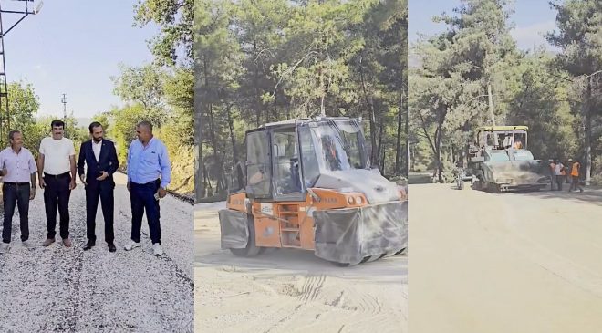 YAYLADAĞI’NDA YOL ÇALIŞMALARI DEVAM EDİYOR