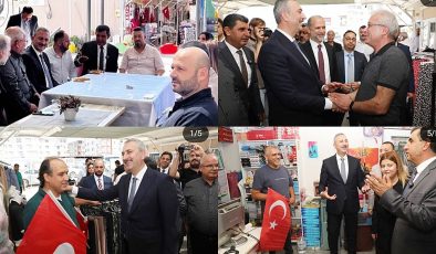 ABDULHAMİT GÜL KARDEŞLİK ÇARŞISI’NI ZİYARET ETTİ 