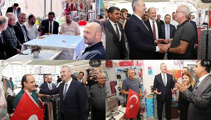 ABDULHAMİT GÜL KARDEŞLİK ÇARŞISI’NI ZİYARET ETTİ 