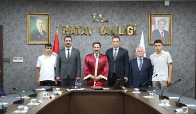VALİ MASATLI, YILIN AHİSİ, KALFASI VE ÇIRAĞINI KABUL ETTİ