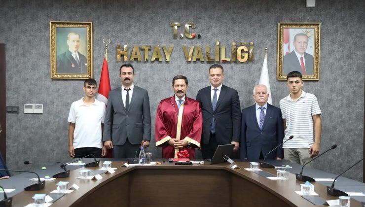 VALİ MASATLI, YILIN AHİSİ, KALFASI VE ÇIRAĞINI KABUL ETTİ