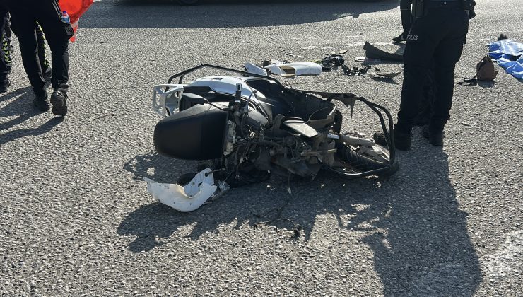 TIRLA ÇARPIŞAN MOTOSİKLETİN KADIN SÜRÜCÜSÜ KAZADA ÖLDÜ 