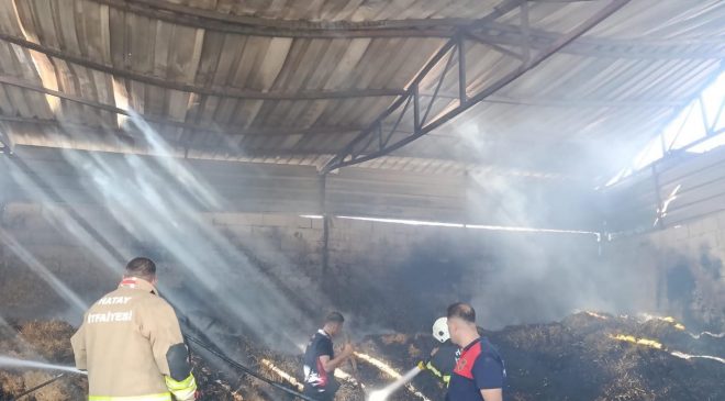 REYHANLI’DA SAMANLIK YANGINI   