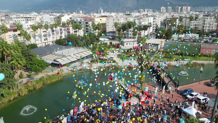 KANSERİ YENEN TAMER TALHA İÇİN BALONLAR GÖKYÜZÜNE BIRAKILDI 
