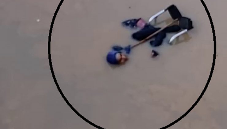 SUYLA DOLU ALT GEÇİTTE ÖLÜMLE BURUN BURUNA GELEN ENGELLİ YAŞLI KADINI İTFAİYE KURTARDI   