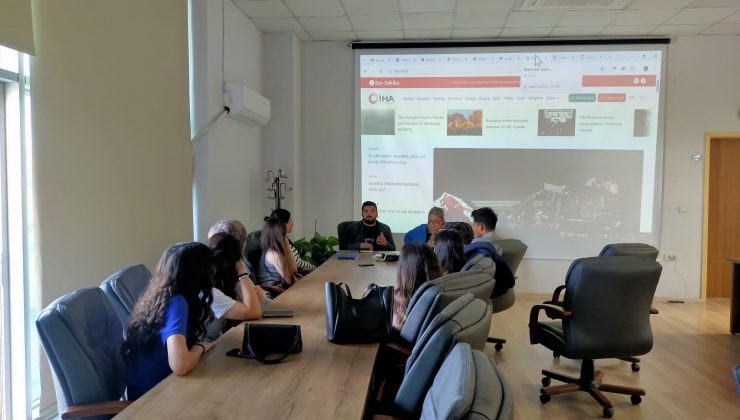İHA HATAY BÖLGE MÜDÜRÜ, GENÇ İLETİŞİMCİLERLE BİR ARAYA GELDİ   