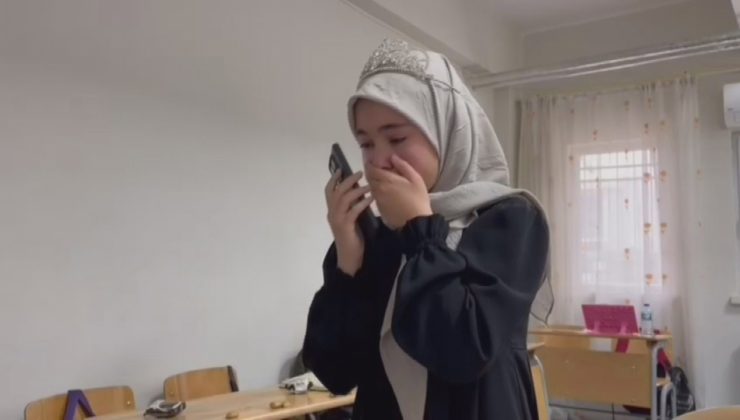 EMEĞİNİN KARŞILIĞINI ALARAK HAFIZ OLAN KIZ, BABASINA MÜJDELİ HABERİ GÖZYAŞLARI İÇERİSİNDE VERDİ  