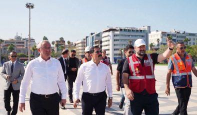 DEPREMDE ZARAR GÖREN İSKENDERUN SAHİLİ YENİDEN HAYAT BULUYOR   