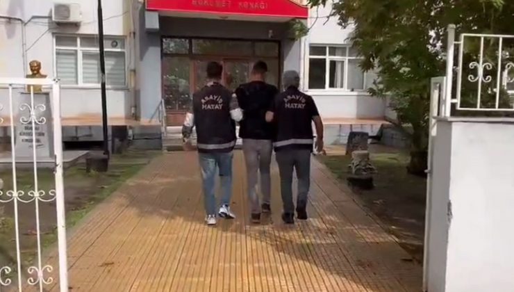 ERZİN’DE HAPİS CEZASI İLE ARANAN HIRSIZLIK ŞÜPHELİSİ YAKALANDI   