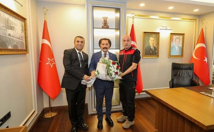 VALİ MASATLI İTFAİYE TEŞKİLATINI KABUL ETTİ