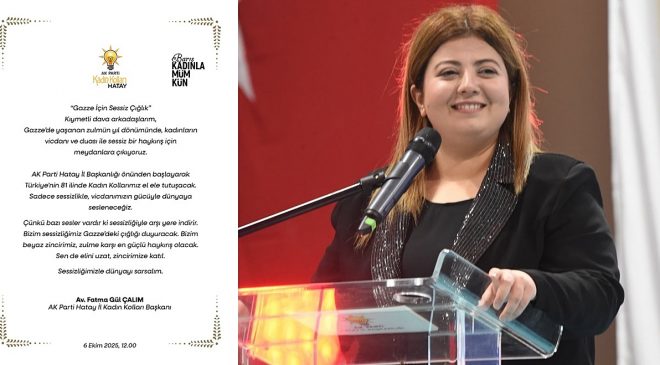 ÇALIM’DAN GAZZE İÇİN BEYAZ ZİNCİR ÇAĞRISI