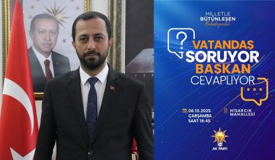 BAŞKAN YALÇIN, HALKIN SORULARINI YANITLAYACAK