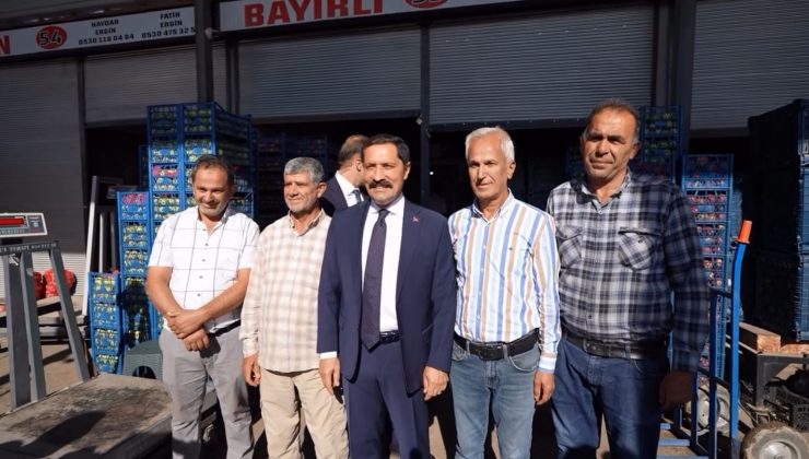 VALİ MASATLI SEBZE HALİNİ DENETLEDİ