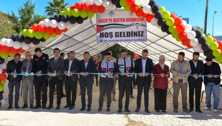 YAYLADAĞI’NDA GAZZE YARARINA KERMES AÇILDI