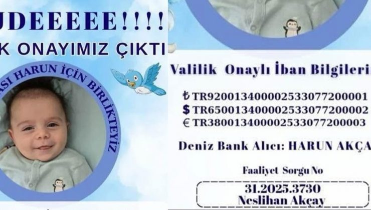 SMA HASTASI HARUN İÇİN VALİLİK ONAYI ÇIKTI