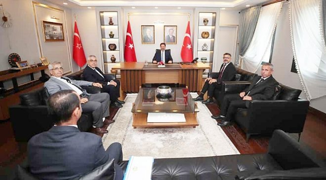 VALİ MASATLI MUHTAR HEYETİNİ KABUL ETTİ