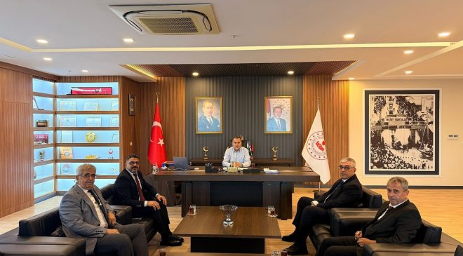 KAYMAKAM AKDAŞ MUHTAR HEYETİNİ KABUL ETTİ