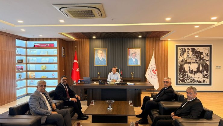 KAYMAKAM AKDAŞ MUHTAR HEYETİNİ KABUL ETTİ