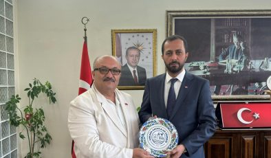 BAŞKAN YALÇIN HATKON HEYETİNİ KABUL ETTİ