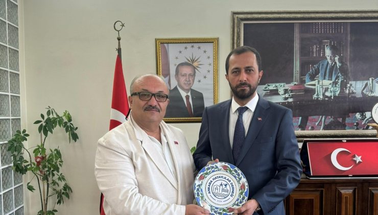 BAŞKAN YALÇIN HATKON HEYETİNİ KABUL ETTİ