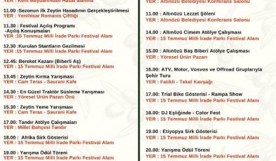ALTINÖZÜ’NDE FESTİVAL COŞKUSU BAŞLIYOR