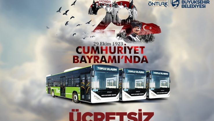 CUMHURİYET BAYRAMI’NDA HBB OTOBÜSLERİ ÜCRETSİZ OLACAK