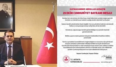AKDAŞ: CUMHURİYETİN 102. GURUR YILINI KUTLUYORUZ