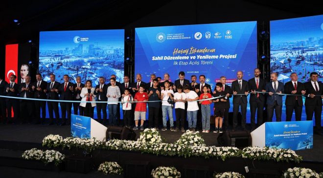 İSKENDERUN SAHİL PROJESİNİN İLK ETABINI BAKAN KURUM AÇTI