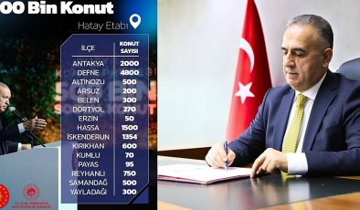 ALTINÖZÜ’NE 500 YENİ SOSYAL KONUT MÜJDESİ