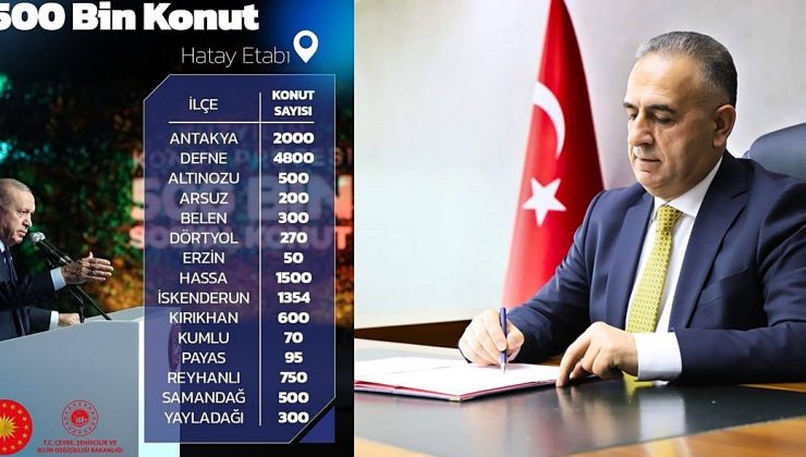 ALTINÖZÜ’NE 500 YENİ SOSYAL KONUT MÜJDESİ
