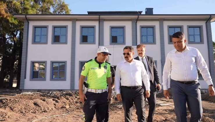 VALİ MASATLI TESİS İNŞAATLARINI İNCELEDİ