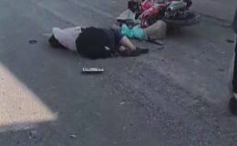 HATAY’DA OTOMOBİLLE, MOTOSİKLET ÇARPIŞTI: 2 YARALI   