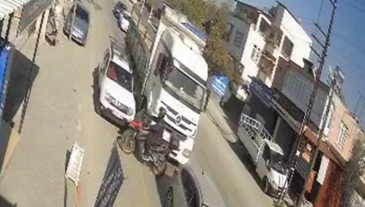 HATALAR SİLSİLESİ KAZAYI GETİRDİ, O ANLAR KAMERADA 