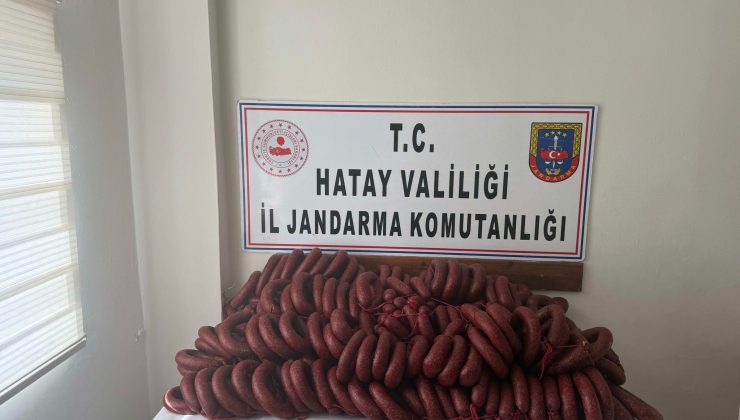 HATAY’DA MENŞEİ BELİRSİZ 120 KİLOGRAM SUCUĞA EL KONULDU 