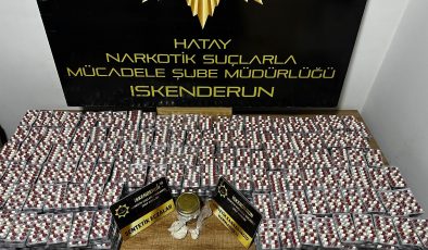 HATAY’DA PİYASA DEĞERİ 4 MİLYON 372 BİN TL OLAN UYUŞTURUCU ELE GEÇİRİLDİ 