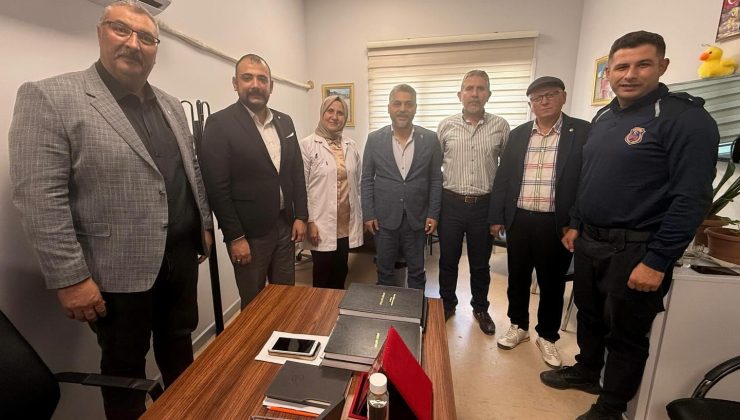 MHP HEYETİNDEN AKSU’YA TEBRİK ZİYARETİ