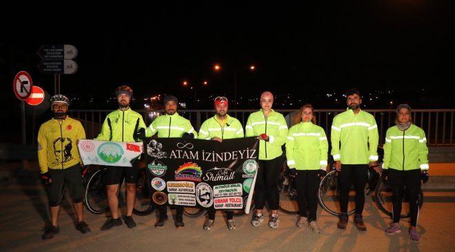 HATAY’DAN ANKARA’YA PEDAL ÇEVİRİYORLAR: 10 KASIM’A ANLAMLI YOLCULUK