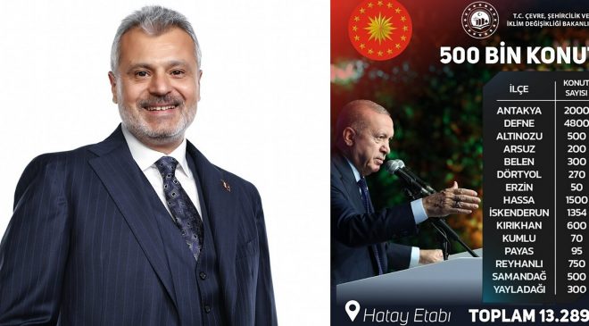 ÖNTÜRK: HATAY YENİDEN AYAĞA KALKIYOR