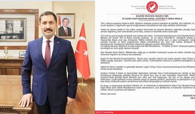 MASATLI: AZİZ ATATÜRK’Ü RAHMETLE YAD EDİYORUM 