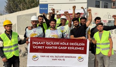 ANTAKYA’DA ALACAKLARI ÖDENMEYEN İŞÇİLER EYLEM BAŞLATTI